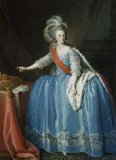 Portrait of Queen Maria I of Portugal in an 18th century painting